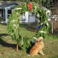 Christmas wreath ring